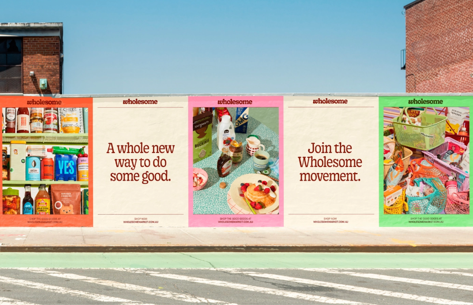 image of an outdoor ad for Wholesome